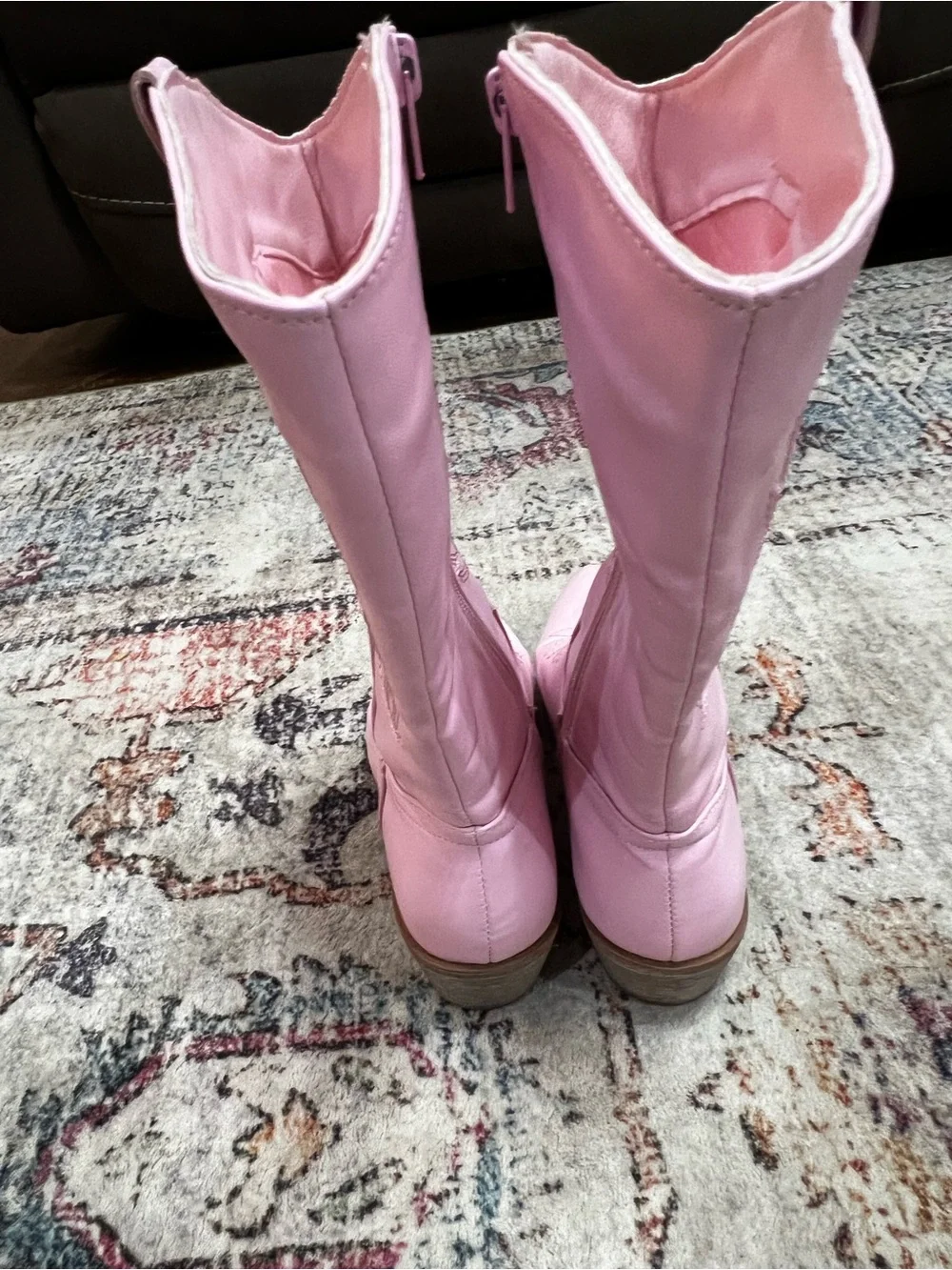 Pierre Dumas Pink Girls' Western Cowboy Boots